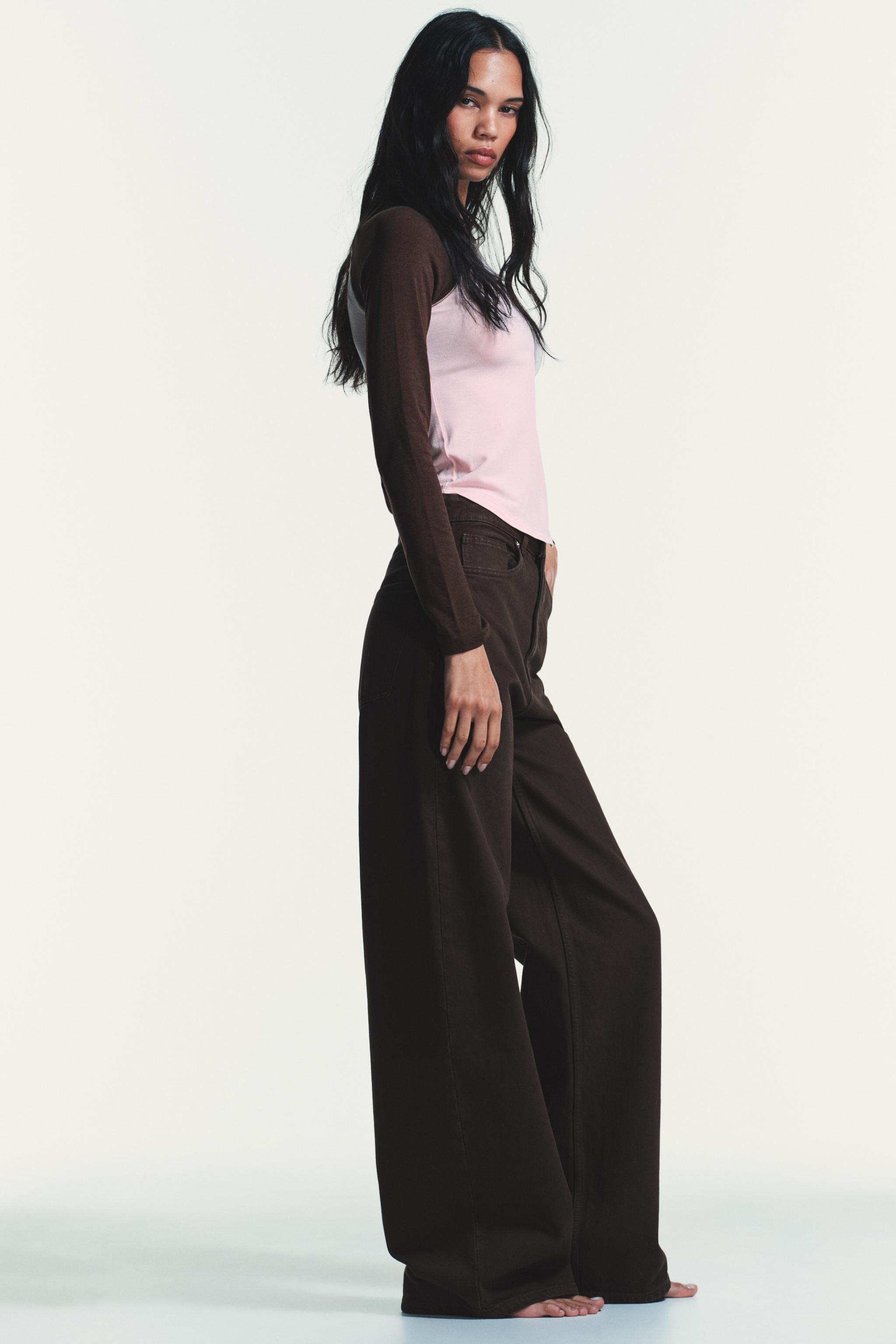 TRF EXTRA WIDE LEG HIGH WAIST JEANS | Zara US