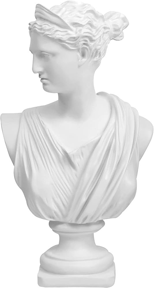 Norrclp 12.5in Greek Statue of Diana, Classic Roman Bust Greek Mythology Sculpture for Home Decor | Amazon (US)