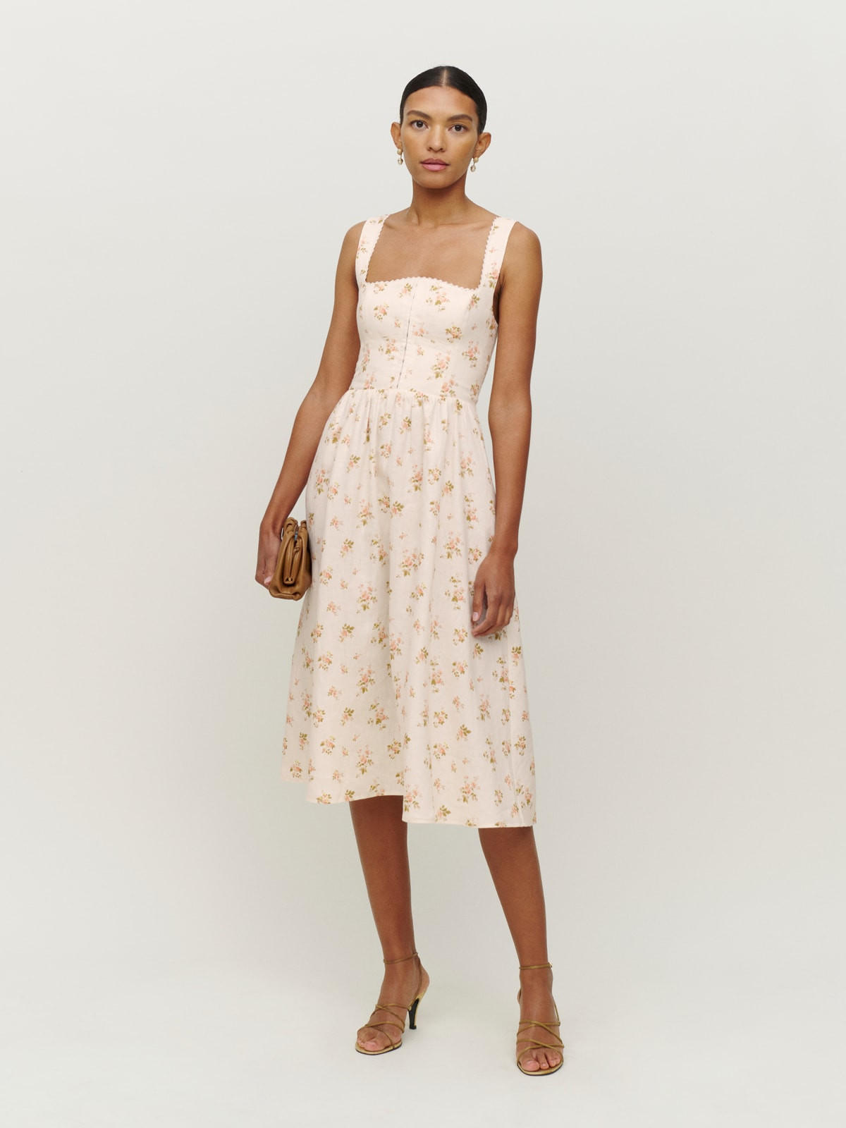 Tagliatelle Linen Dress | Reformation (Global)