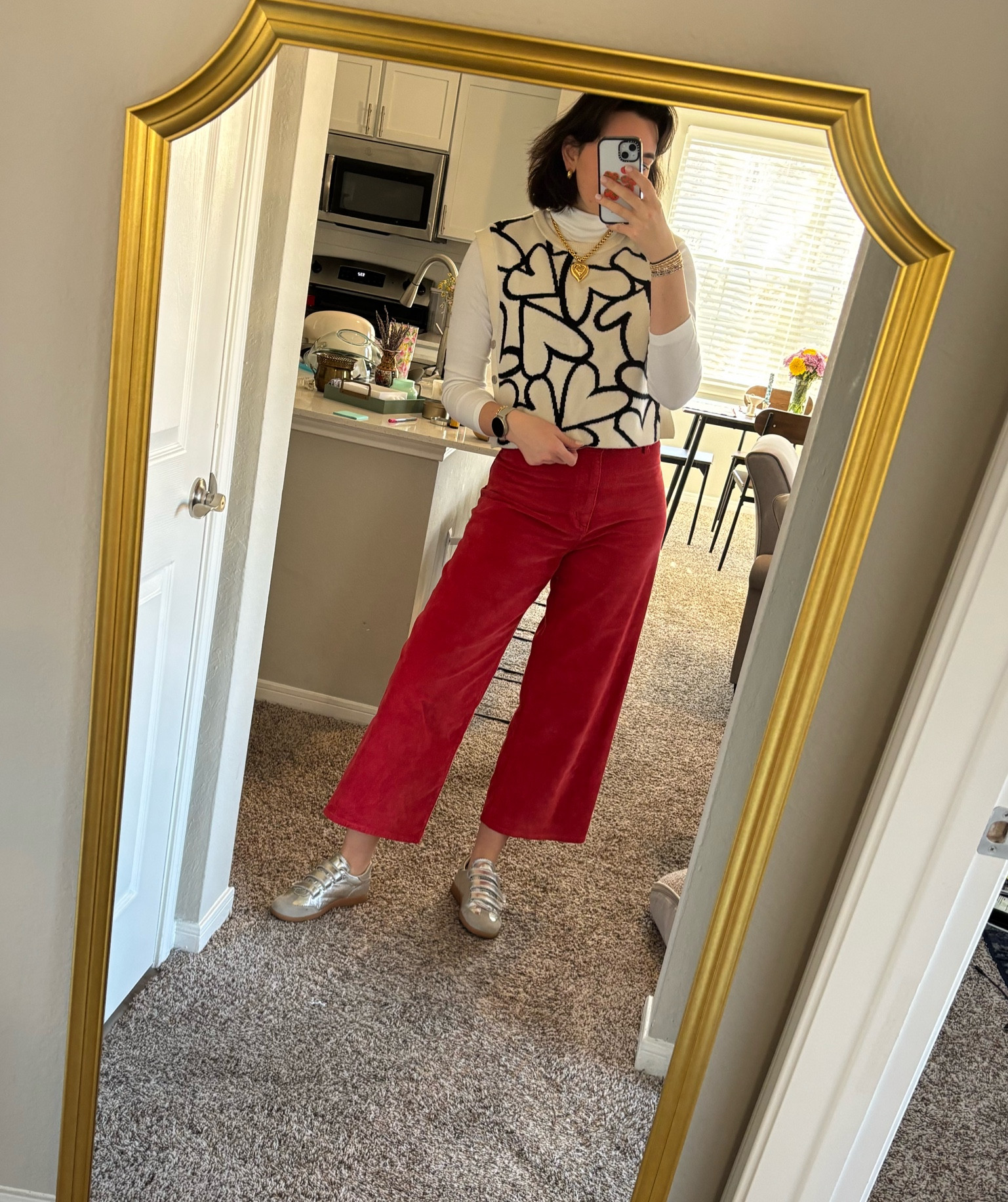 Be my valentine!! I love dressing for a holiday and these pants went from Christmas to Valentine’s Day so well! 

#LTKFindsUnder100 #LTKShoeCrush #LTKSeasonal