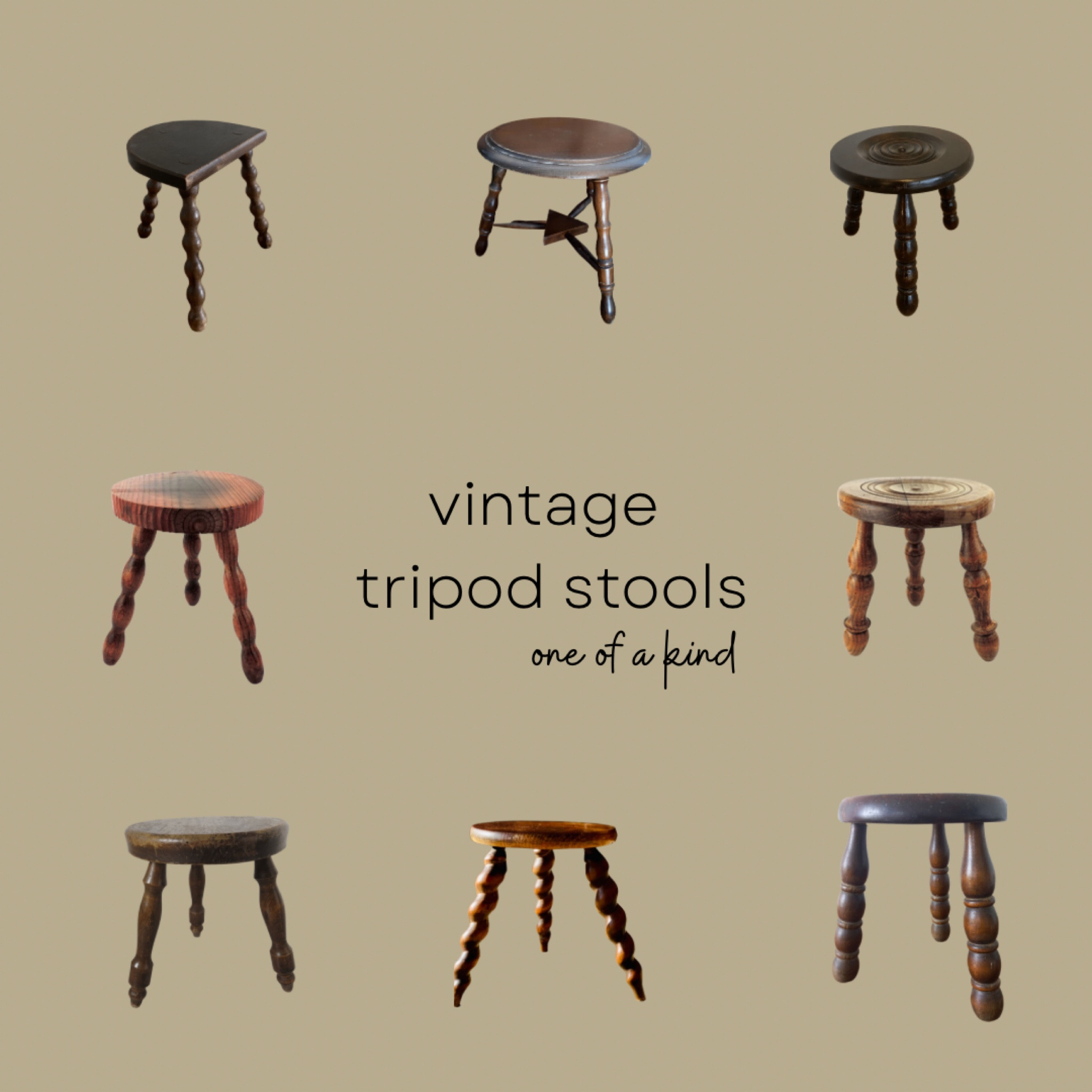 Vintage tripod stools, vintage stools, wood stools

Amber interiors, Etsy finds, modern organic style, vintage decor, vintage finds, antique 

#LTKhome #LTKunder100 #LTKunder50