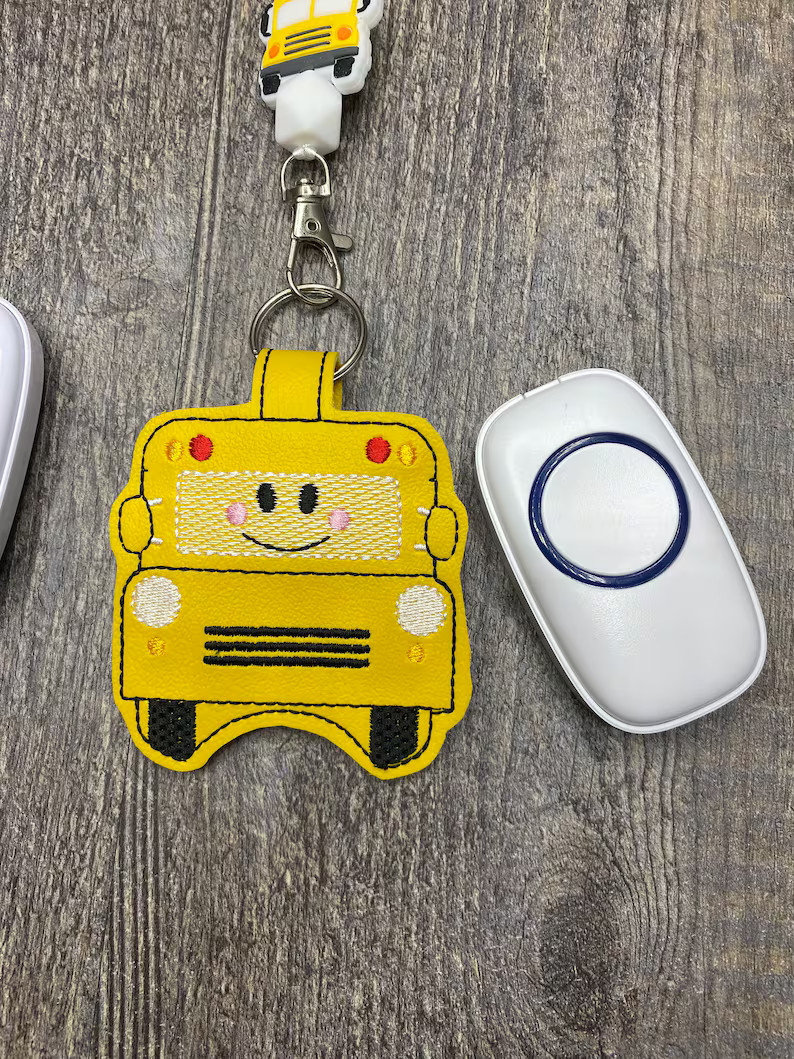 Bus Teacher Classroom Doorbell Holder, Class Bell Case Key Chain, Class Lanyard Accessory, Teache... | Etsy (US)