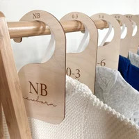 Baby Nursery Closet Dividers Handmade Wood Clothes Size Markers for Babies Wooden Baby Gifts Orga... | Etsy (US)