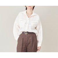 Custom Made White Linen Blouse For Women | Long Sleeve With Welt Chest Pockets | Etsy (US)