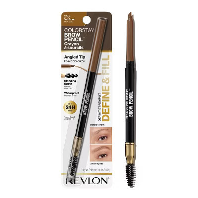 Revlon Colorstay Waterproof Brow Pencil - Fill & Shape - 210 Soft Brown - 0.021oz | Target