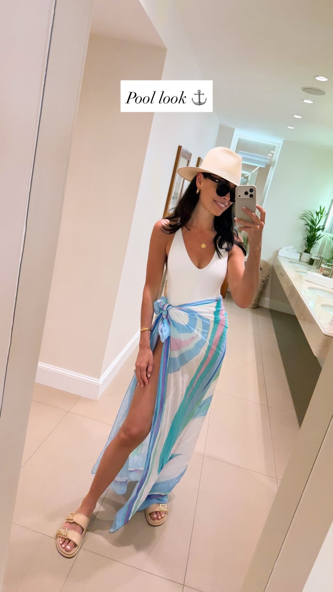 Swimsuit, Pucci sarong.

#LTKootd #LTKSwim #LTKTravel