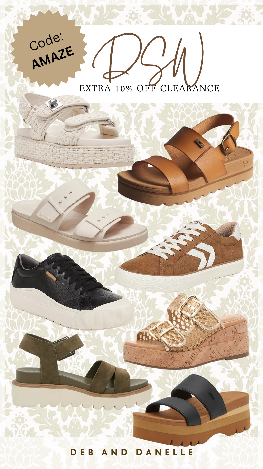 Now through May 13th, save an extra 10% off of clearance shoes from DSW.  

 #LTKSeasonal #LTKSaleAlert