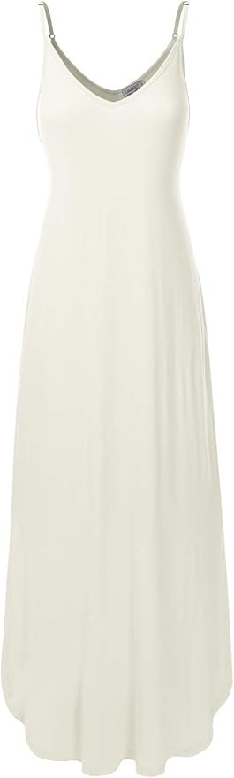 Women's Casual Loose Fit Long Cami Maxi Dress with Pockets (XS-XXL) | Amazon (US)