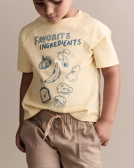 Toddler 'Favorite Ingredients' Relaxed Graphic Tee - Yellow - Otter Avenue | Carter's | Carter's Inc