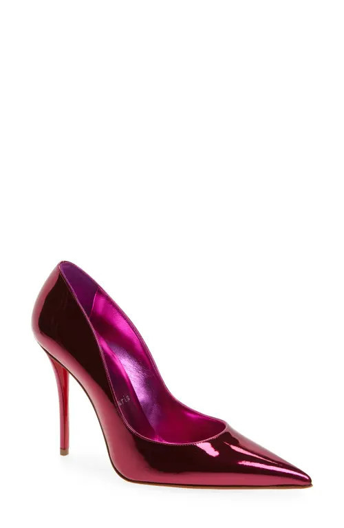 Christian Louboutin Miss Z Metallic Leather Pump in P959 Billy at Nordstrom, Size 7.5Us | Nordstrom