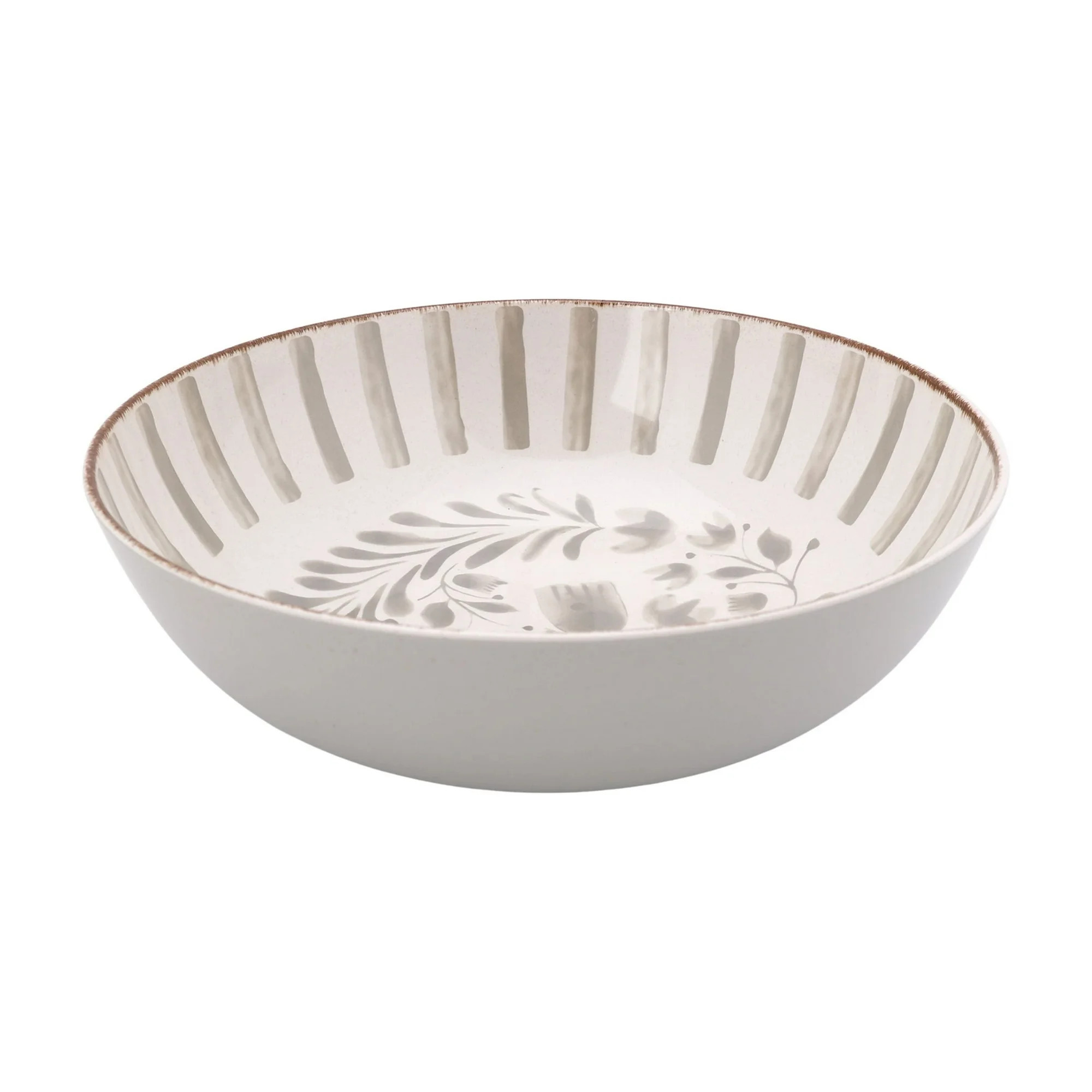Better Homes & Gardens 12-inch Bamboo Melamine Serve Bowl, Grey | Walmart (US)