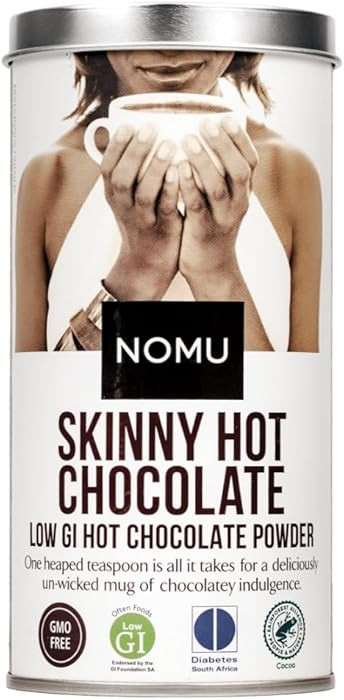 NOMU Skinny 60% Cocoa Hot Chocolate, 33 Servings, No Sugar Added, 20 Calories, Rich Chocolate Fla... | Amazon (US)