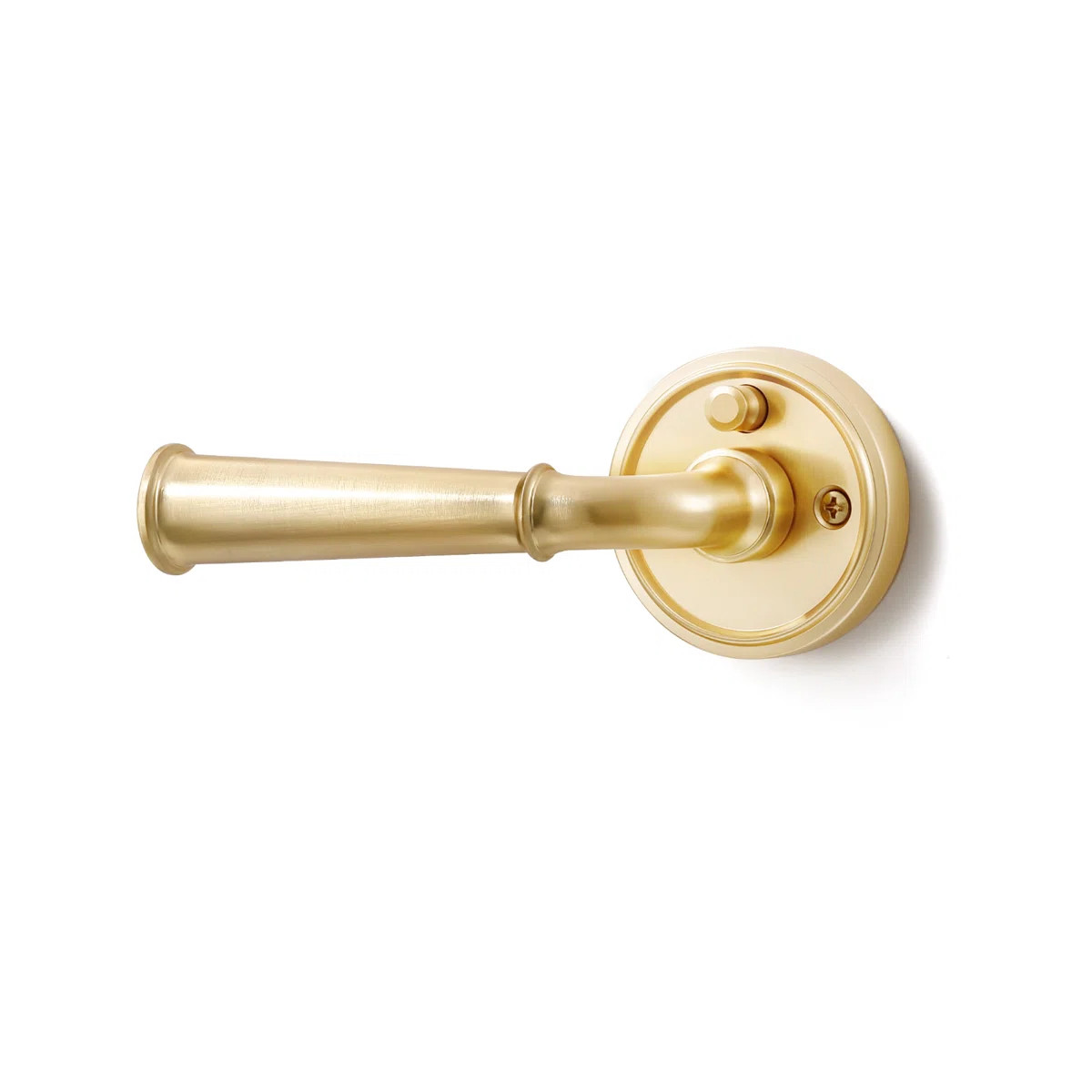 MRML Brushed Gold Privacy Door Handle, Bedroom Bathroom Light Gold Door Lever Interior Privacy Go... | Wayfair North America