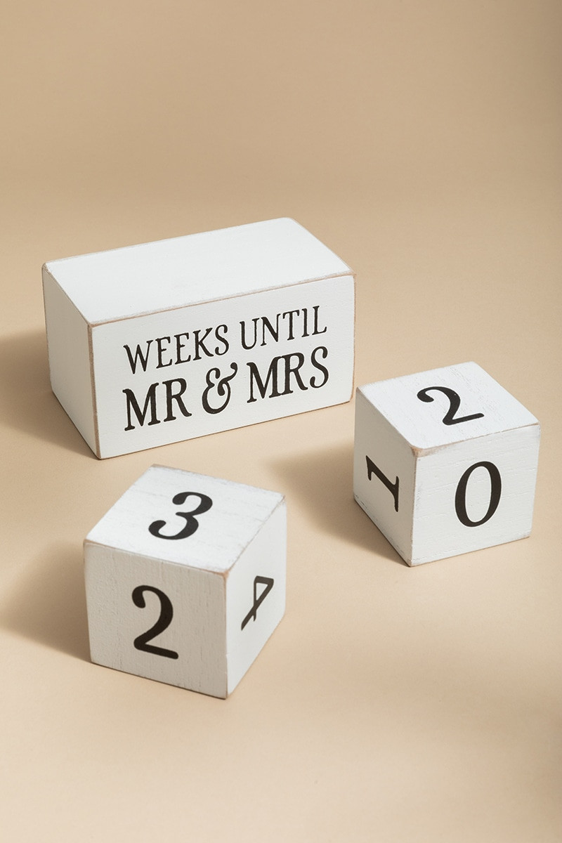 Mr And Ms Countdown Blocks Decoration | Francesca's