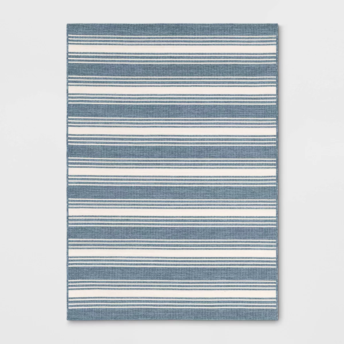 5'x7' Striped Outdoor Area Rug Blue - Threshold™ | Target