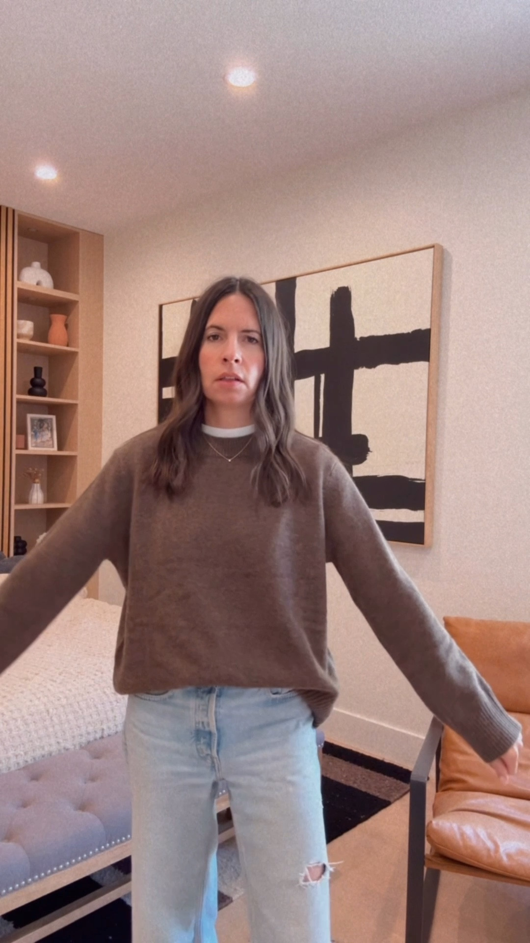 Love this cashmere sweater from Quince! Would make a great gift and comes in lots of colors. It runs oversized and I’m wearing a size small. 

#LTKGiftGuide #LTKOver40