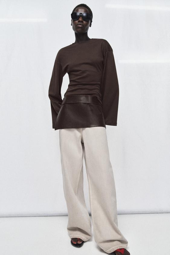 100% LEATHER SKIRT BELT | Zara US