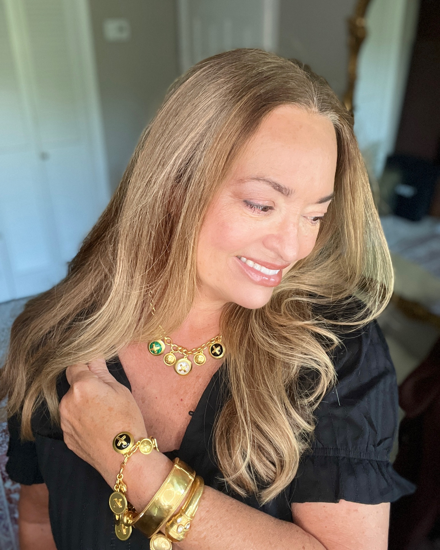 Introducing the Fall Collection 💚🖤

Cannes Statement Hinge Bangle

Luxuriously gilded wide bangle with fine twisted wire detail.

Essex Statement Necklace

Essex Charm Necklace

Essex Charm Bracelet


Julie Vos jewelry is handcrafted to the standards of fine jewelry, with a premium finish that delivers long-lasting shine and depth of color. Each piece is hand set in 24K gold plate or pure silver plate that looks rich, feels substantial, and wears beautifully over time.

Unlike fast-fashion jewelry that is disposable and feels lightweight, Julie Vos pieces are made with intention, carry weight and gravitas, maintain their polish, and stay radiant season after season.

#LTKgrwm #LTKWorkwear #LTKNYFW