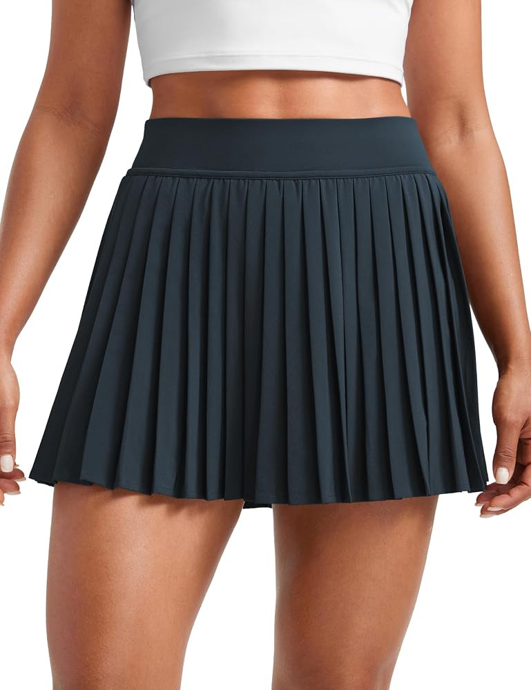 CRZ YOGA Womens Mini Pleated Athletic Tennis Skirts High Waisted A Line Golf Pickleball Casual Sk... | Amazon (US)