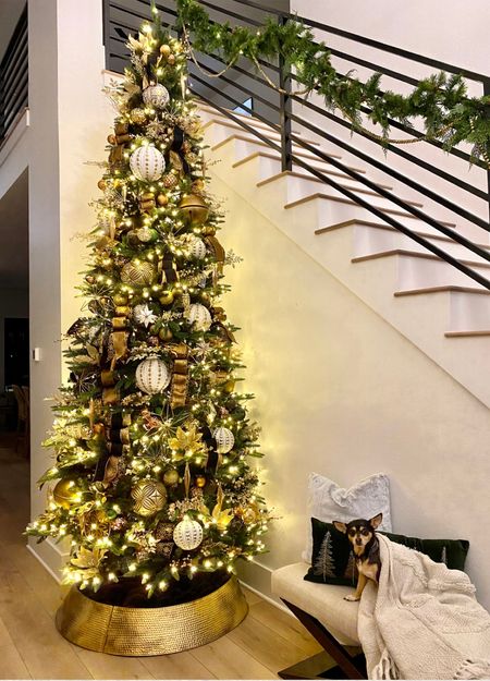 Starburst twinkle lights, 12ft Walmart Christmas tree, tree collar, Christmas decor, ornaments 

#LTKSeasonal #LTKhome #LTKHoliday
