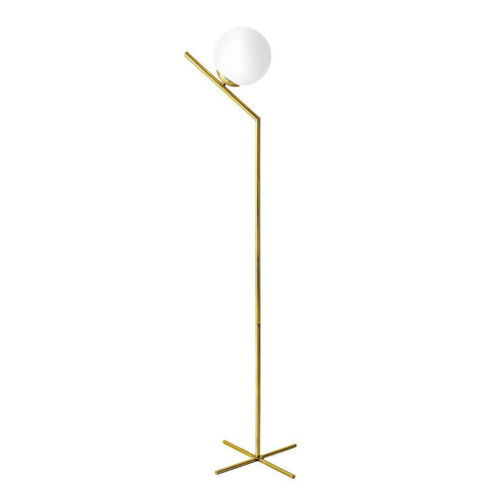 nuLOOM Crete 56 in. Gold Floor Lamp with Shade | The Home Depot