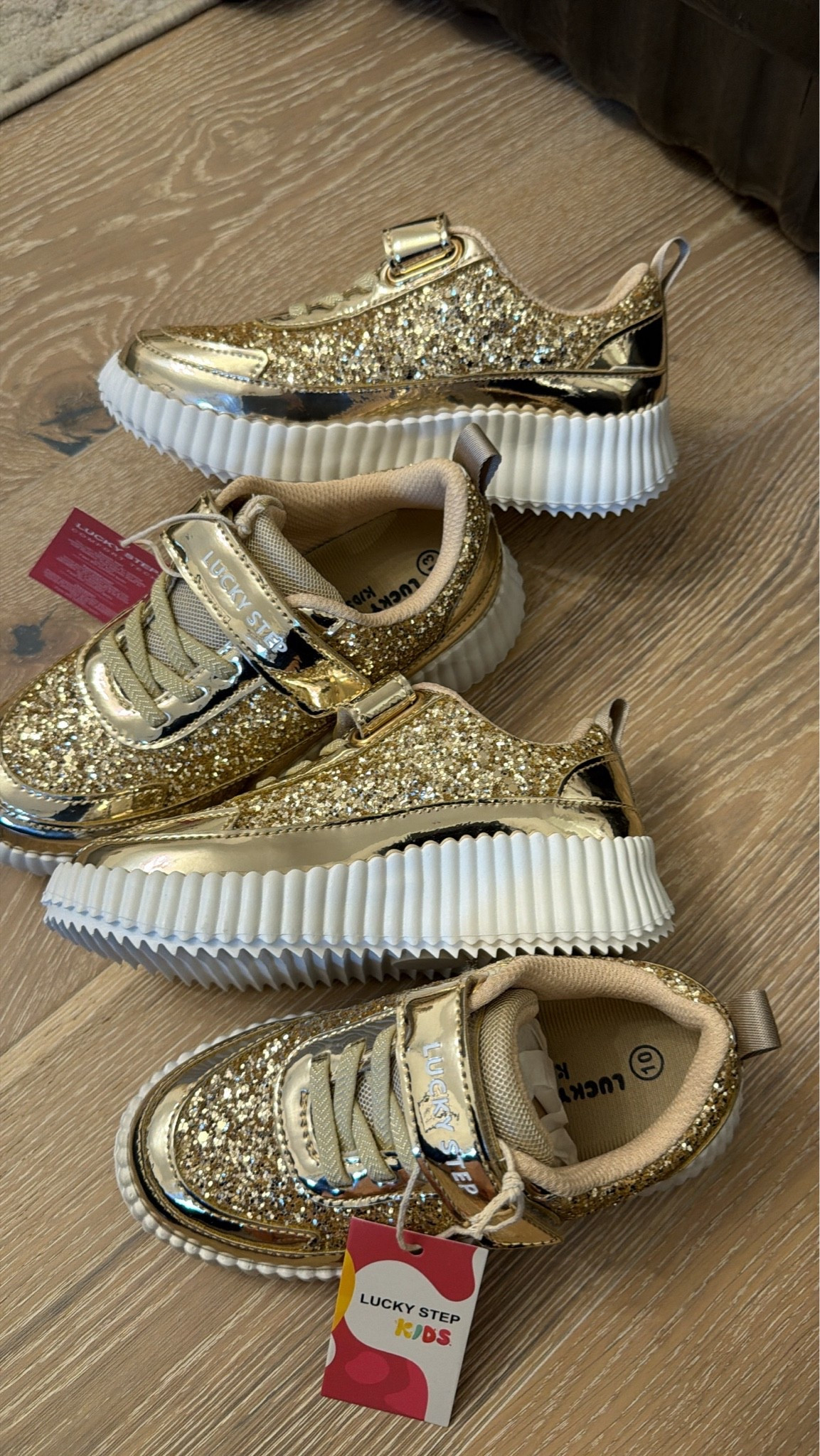 Kids platform sneakers