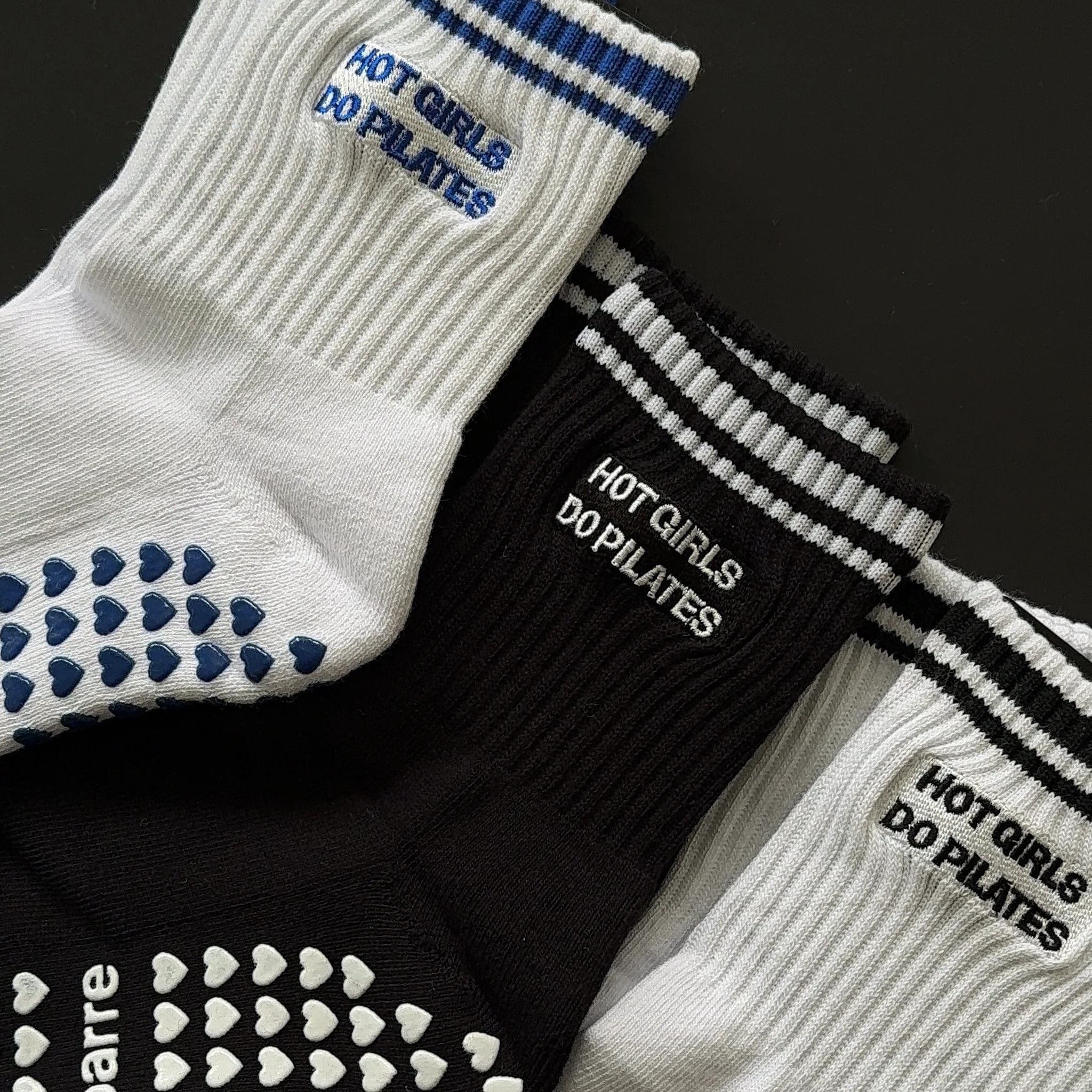 Hot Girls Do Pilates 3-Pack Grip Socks Bundle | Pila-Barre
