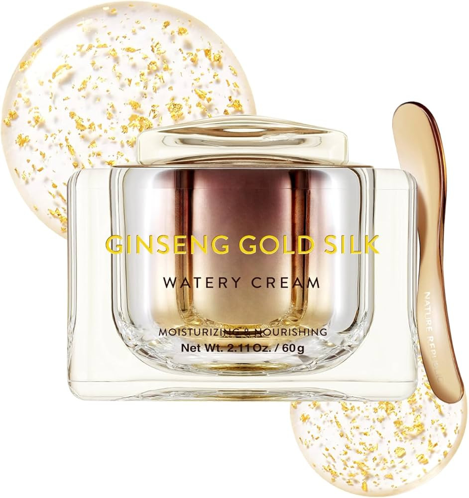 Nature Republic Ginseng Gold Silk Watery Cream 2.11 Oz(60g) | 6 Years Korean Ginseng, 99.9% Pure ... | Amazon (US)