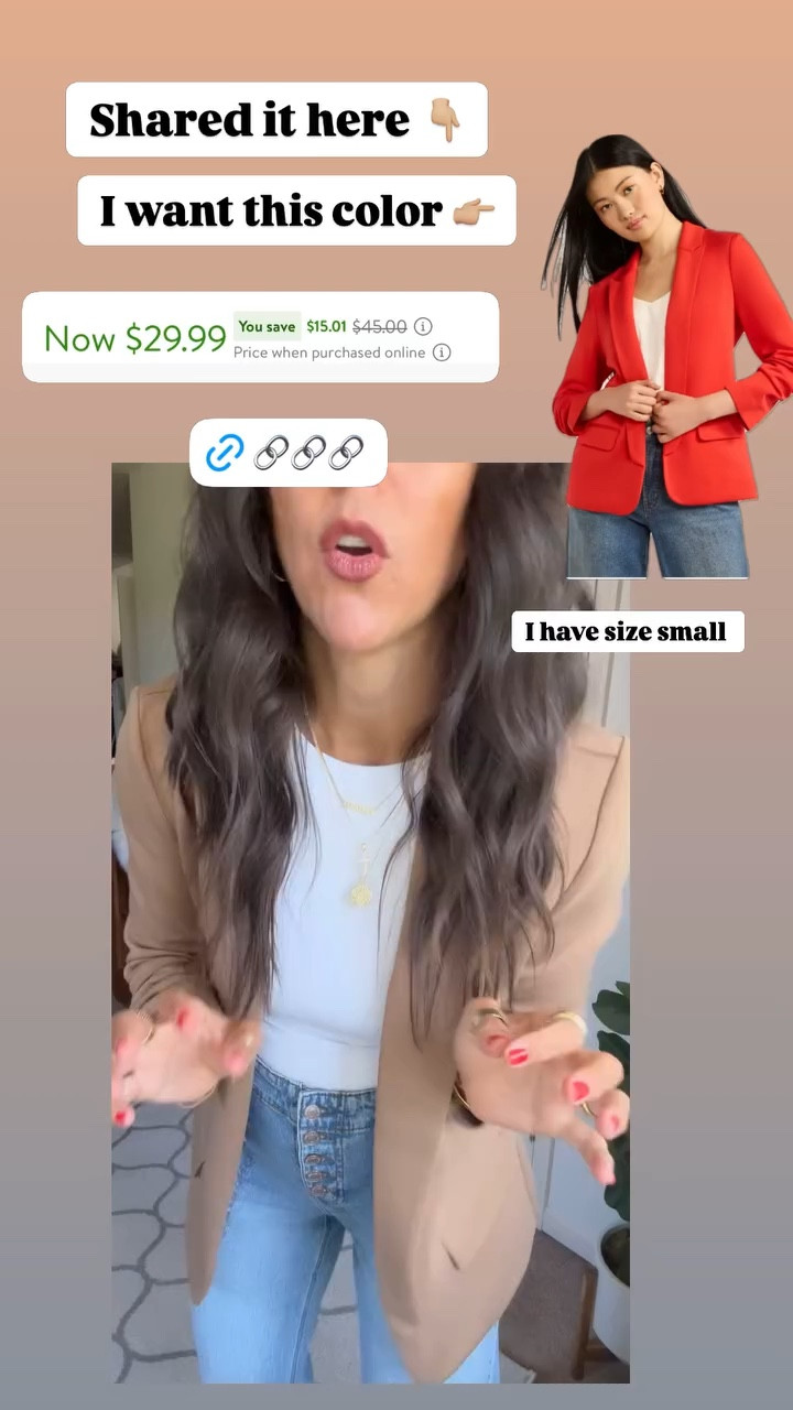 The best Walmart blazer ever restocked! And it’s on sale! I’m in size small. 

#LTKFindsUnder100 #LTKStyleTip #LTKWatchNow