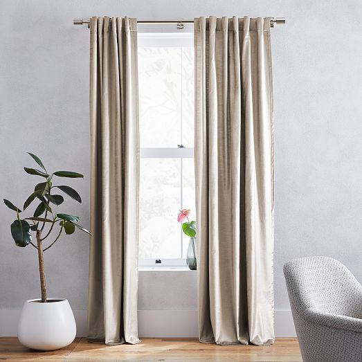 Luster Velvet Curtain | West Elm (US)