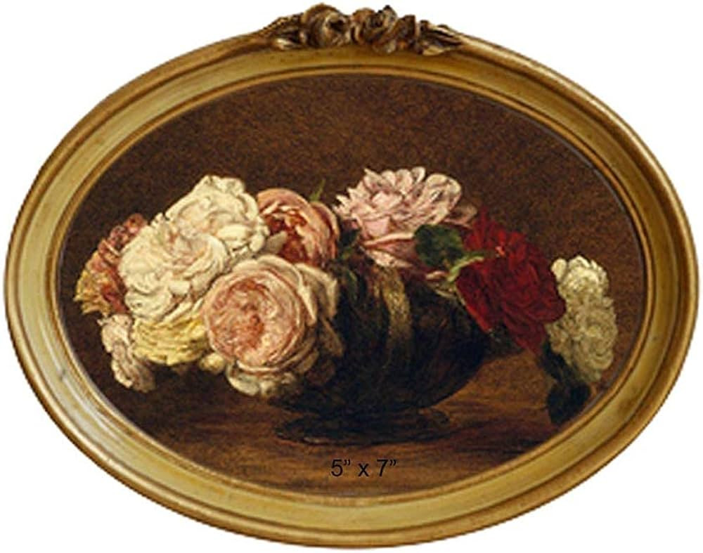 CISOO Vintage Oval Picture Frame 5x7 Antique Photo Frame Decorative Painting Table Top Display an... | Amazon (US)