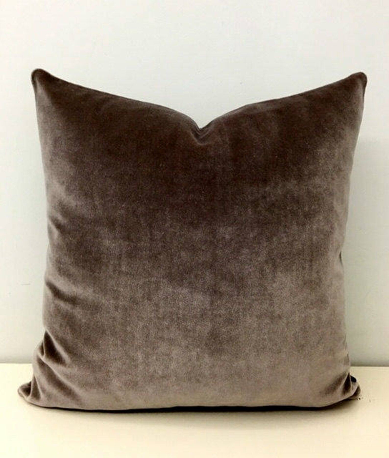Light Brown Cotton Velvet Throw Pillows Velvet Pillow Cover - Etsy | Etsy (US)