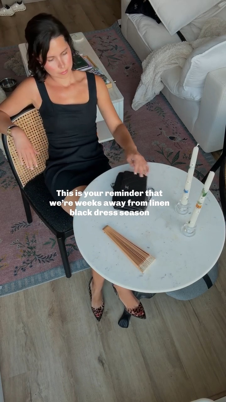 Almost time to swap in the little linen black dress. Comment DRESS for the outfit details, date night outfits 

#LTKPetite #LTKootd