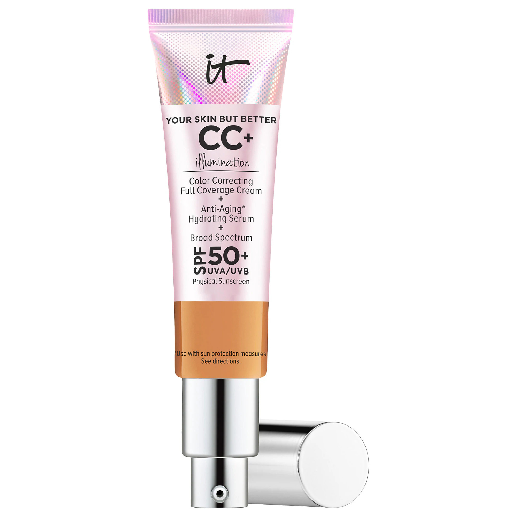 IT Cosmetics CC+ Cream Illumination with SPF 50+ Tan 1.08 oz/ 32 mL | Sephora (US)