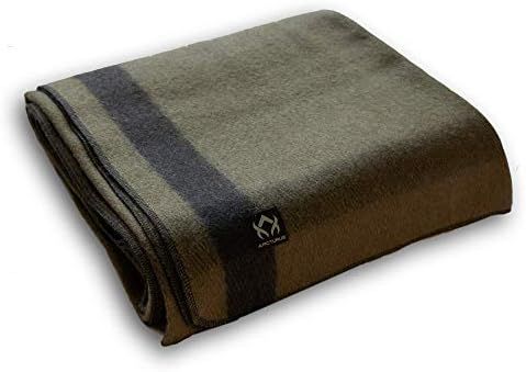 Arcturus Patterned Wool Blankets - 4+ Pounds Warm, Heavy, Washable, Large | Great for Camping, Ou... | Amazon (US)