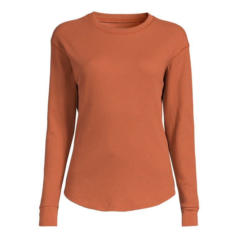 Time and Tru Women's Thermal Top with Long Sleeves - Walmart.com | Walmart (US)