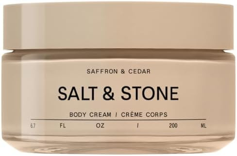 Salt & Stone Body Cream – Saffron & Cedar | Hydrating Formula with Seaweed Extracts, Spirulina ... | Amazon (US)