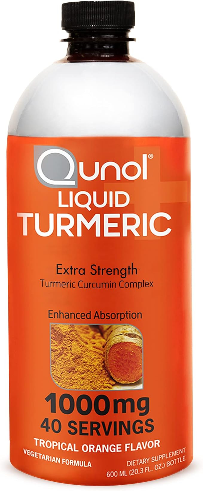 Qunol Liquid Turmeric Curcumin with Black Pepper, Turmeric Supplement 1000mg, Extra Strength, Joi... | Amazon (US)