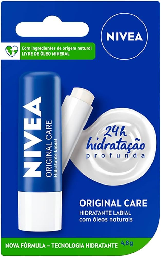 NIVEA Hidratante Labial Original Care - Com Manteiga de Karité & Pantenol, hidrata por 12 horas ... | Amazon (BR)