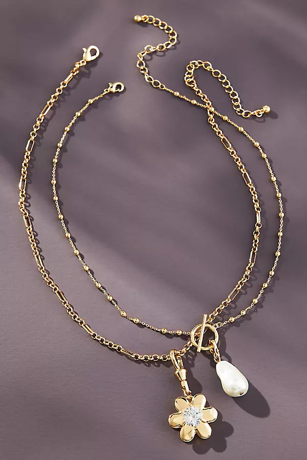 Pearl Pendant Necklaces, Set of 2 | Anthropologie (US)