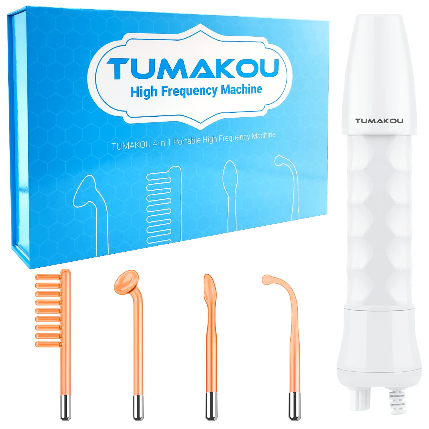 High Frequency Facial Machine - TUMAKOU Portable Handheld High Frequency Facial Skin Wand Machine... | Amazon (US)
