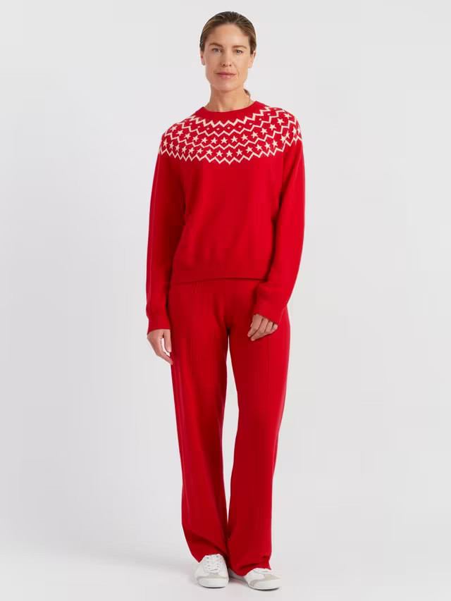 Chinti & Parker Wool-Cashmere Star Yoke Sweater | John Lewis (UK)