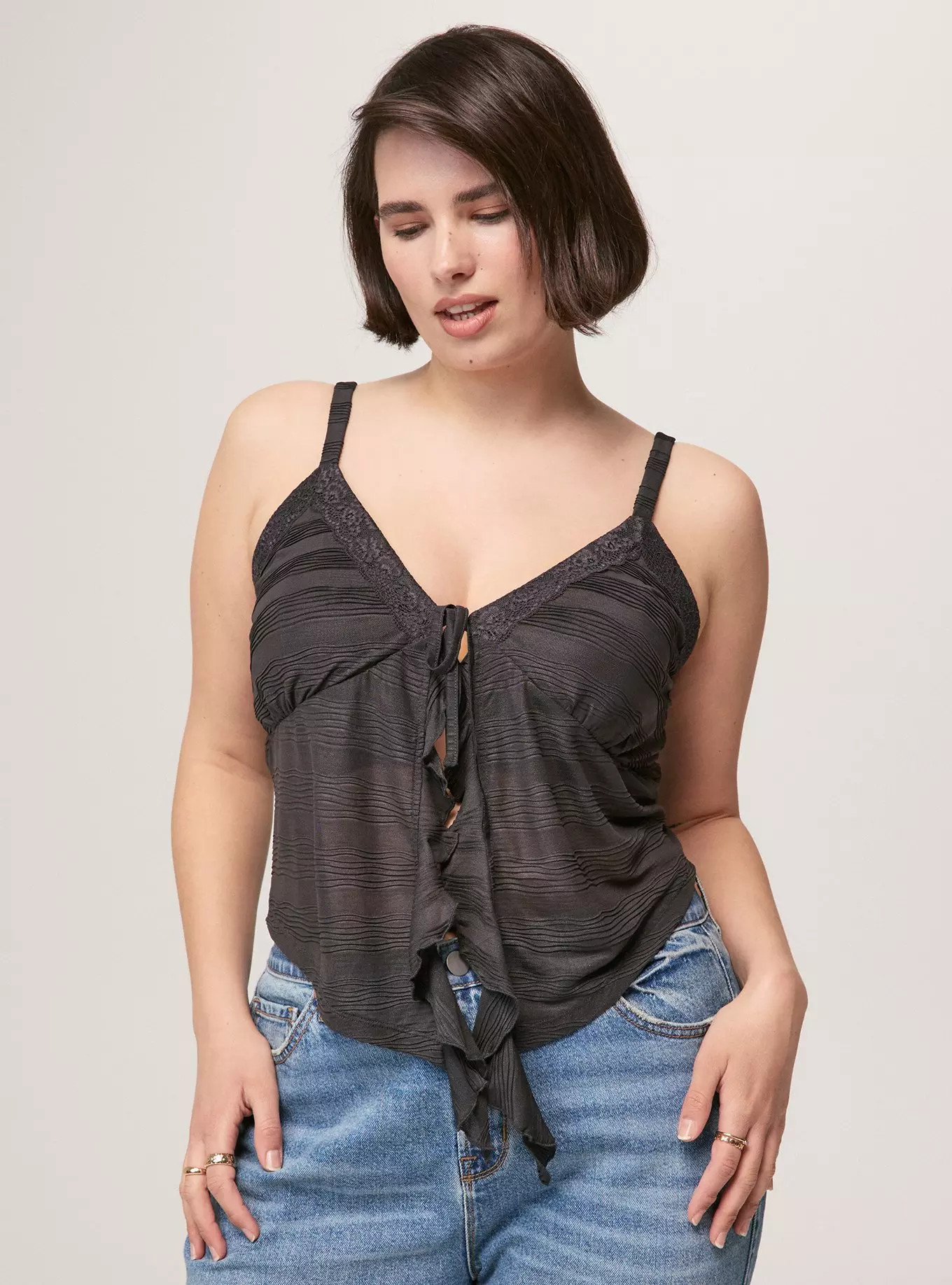 Festi Ruffle Flyaway Top | Torrid (US & Canada)