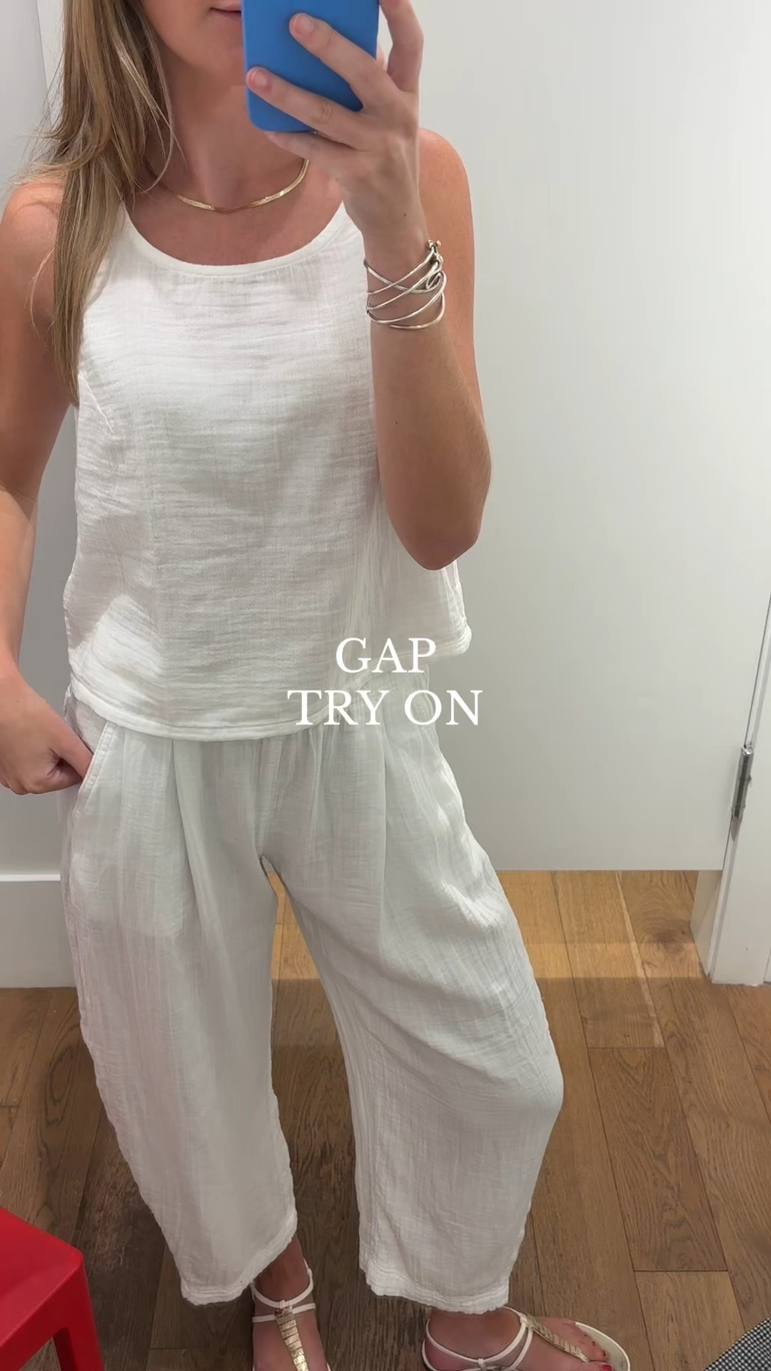 Gap try on!
Wearing XS in the gauze pants and top and a S in the poplin pants

#LTKdayinmylife #LTKootd #LTKSaleAlert