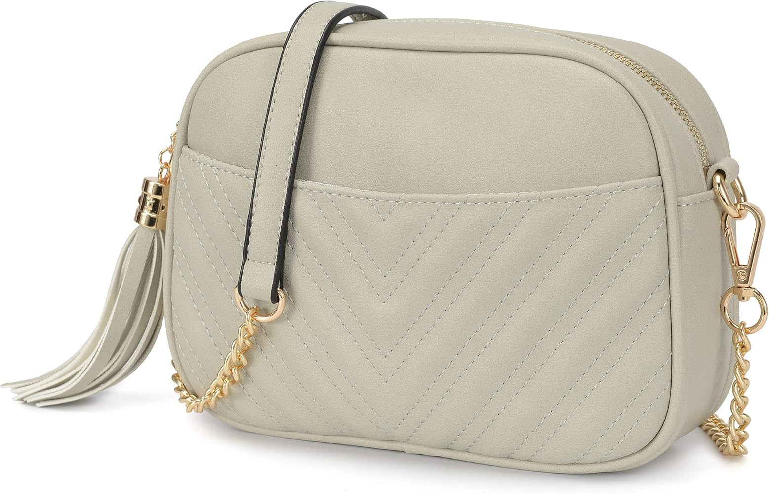 Lola Mae Quilted Crossbody Bag, Trendy Design Shoulder Purse | Amazon (US)