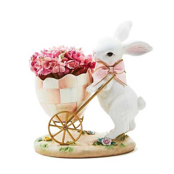 Rosy Meadow Bunny Egg Cart | MacKenzie-Childs
