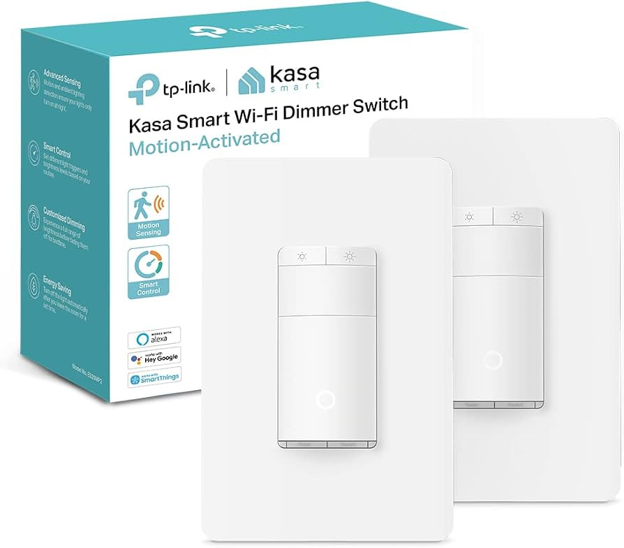 Kasa Smart Motion Sensor Switch, Dimmer Light Switch, Single Pole, Needs Neutral Wire, 2.4GHz Wi-... | Amazon (US)