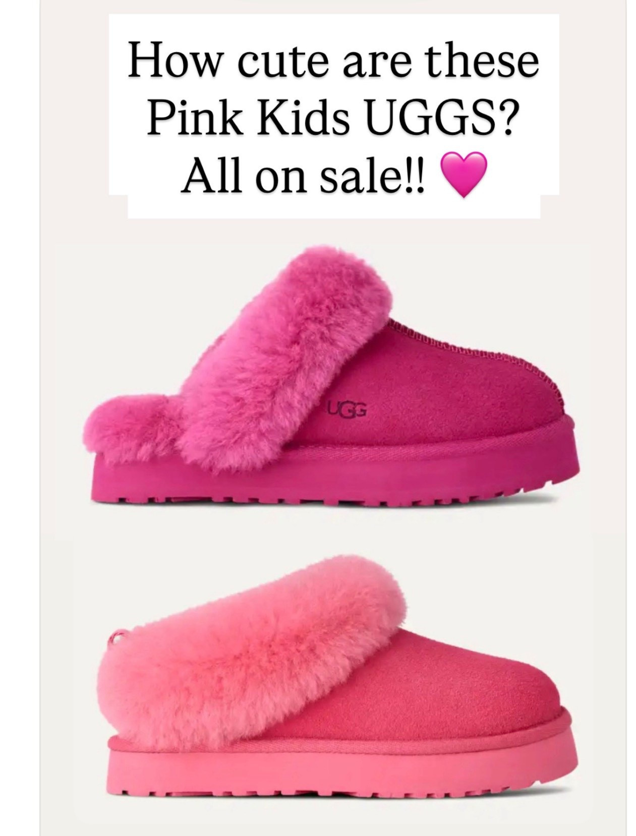 Cutest pink UGGS for girls 

#LTKKids #LTKSaleAlert