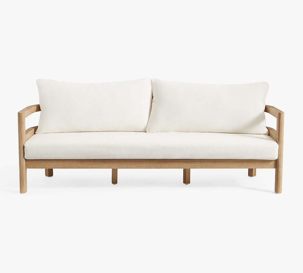 Woodside Eucalyptus Outdoor Sofa | Pottery Barn (US)