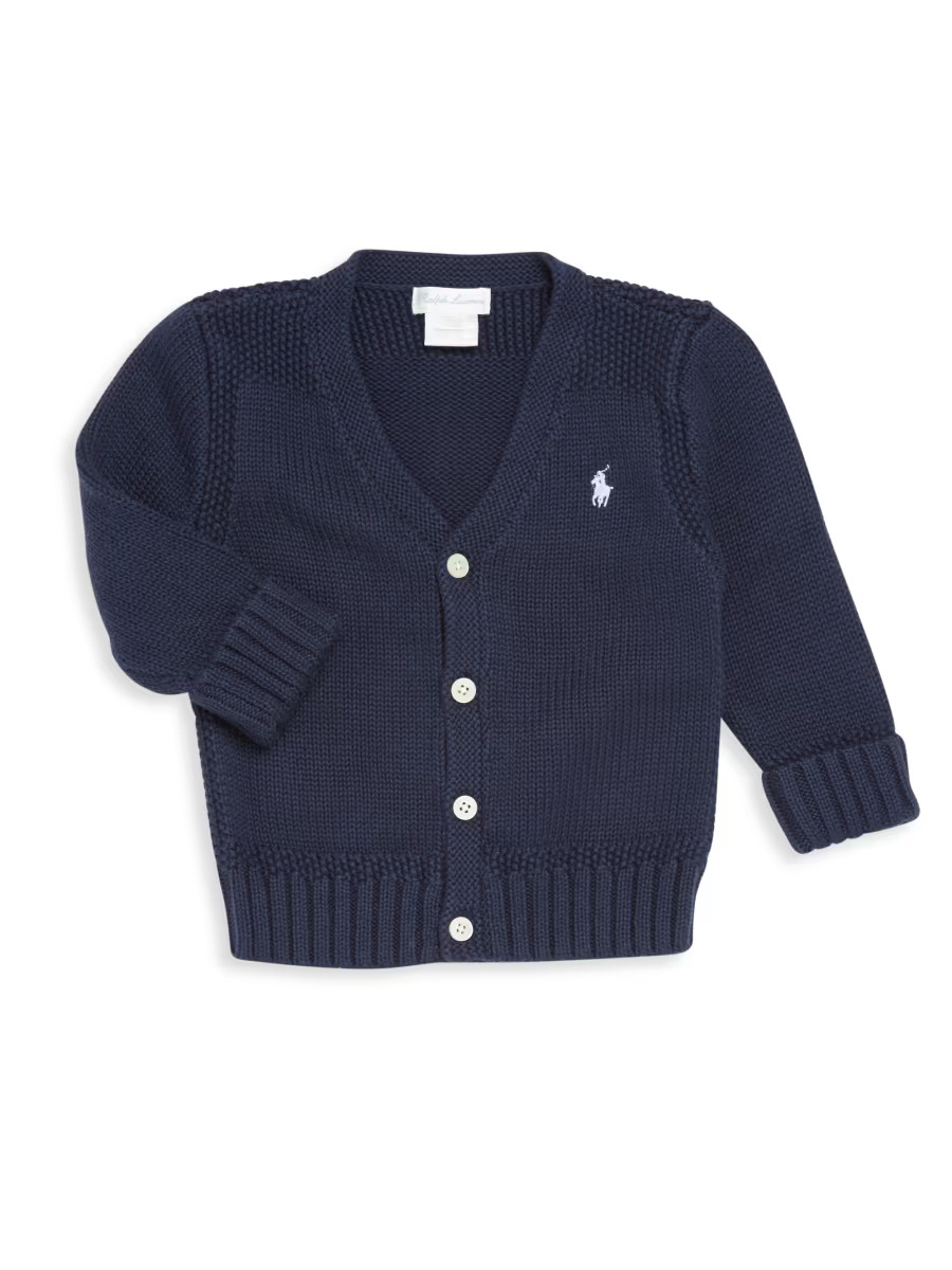 Baby's Combed Cotton V-Neck Cardigan | Saks Fifth Avenue